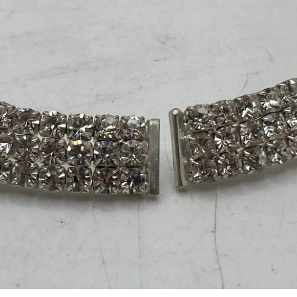 Vintage Rhinestone Choker Necklace - Picture 2 of 3